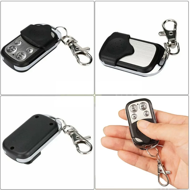 20Pcs 433Mhz RF Remote Control 4CH Button Car Key Garage Door Opener Remote Control Auot Copy Electronic Gate Duplicator