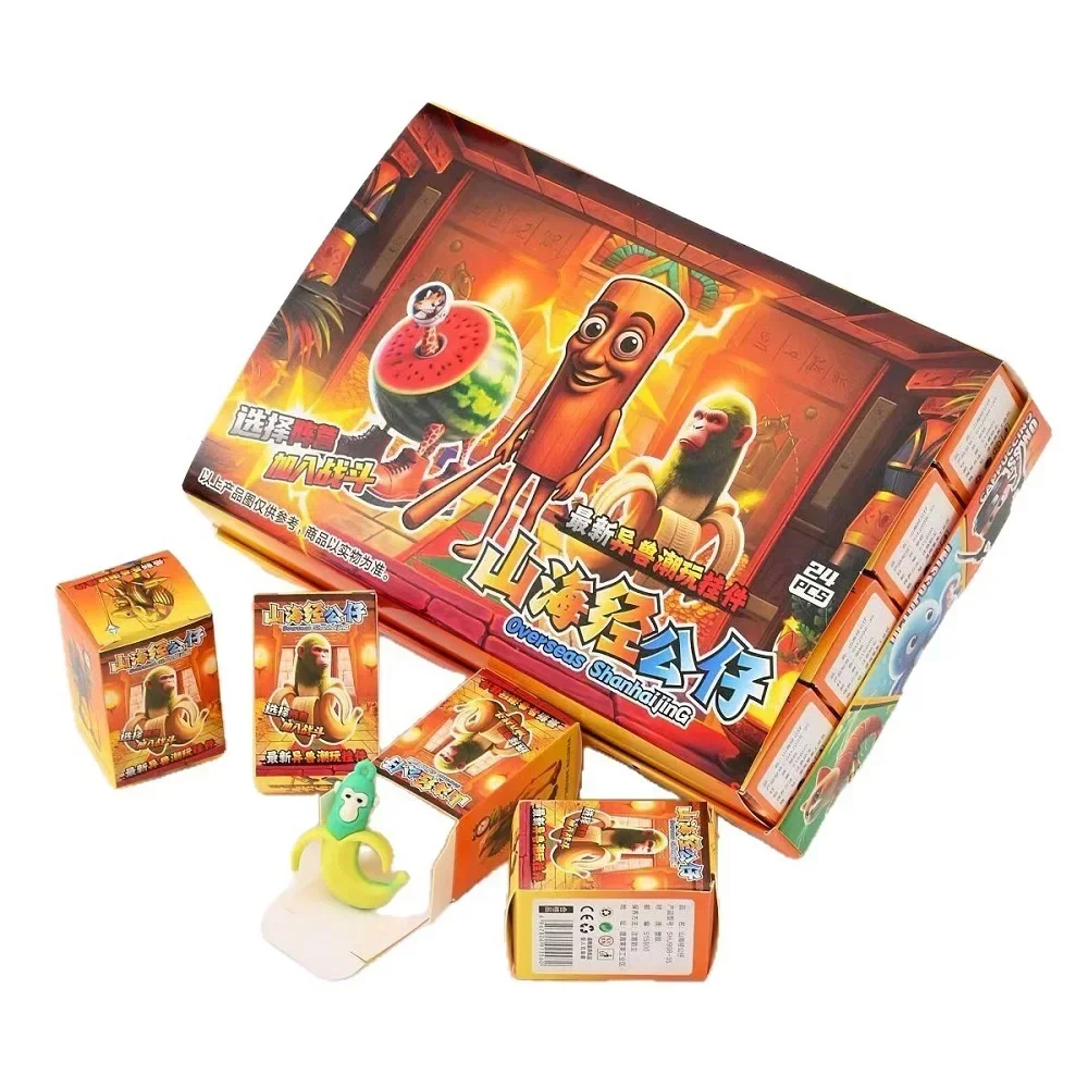 

Новинка 2024 года, итальянская слепая коробка Brainrot, игрушка Tungtung Sahur Tralarero Tralala Bombardinocrocodilo, фигурки, брелок для ключей, подарок на день рождения