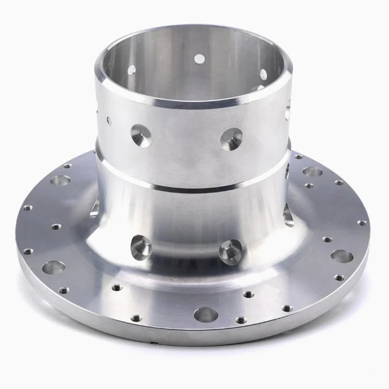 

High Precision Service Custom Stainless Steel Mechanical Part Cnc Machining Stainless Steel Perforated Flange Connection Tube