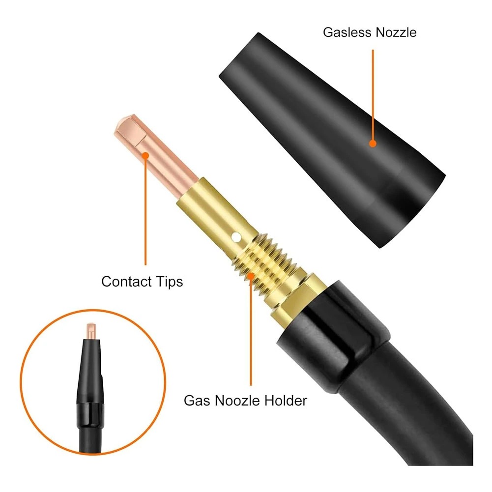 AA94-22 Pcs Flux Core Gasless Nozzle Tips Kit KP1939-1 TITANIUM Easy-Flux 125 Amp Welder 56355 56359 57861