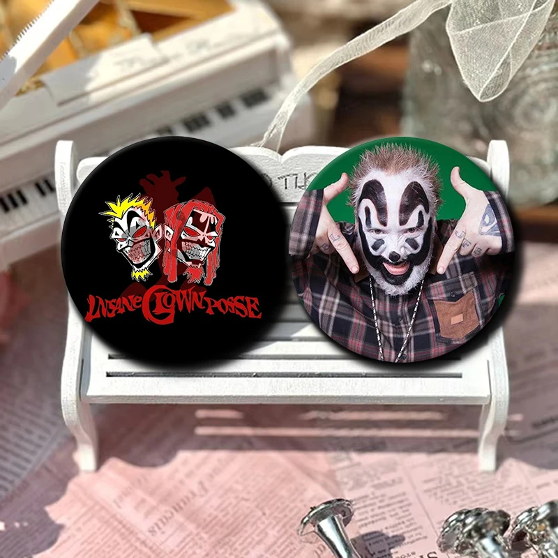 ICP Insane Clown Posse Hatchet Man Soft Button Pin Hip Hop Music Band Juggalo Wicked Badge Bag Decor Fans Collect Friends Gift