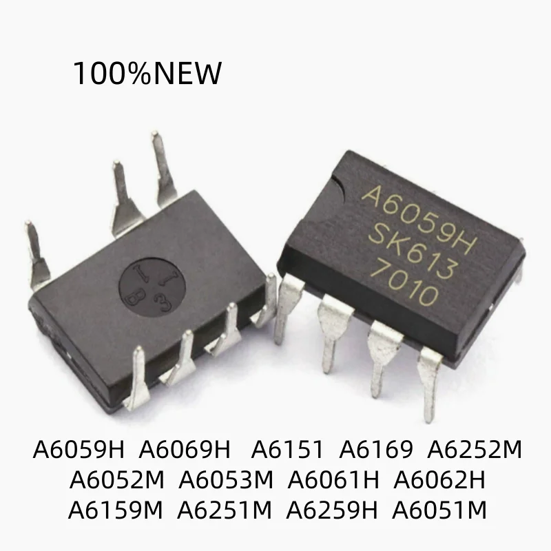 (10 Pieces) 100% New A6059H A6069H A6151 A6169 A6252M A6052M A6053M A6061H A6062H A6159M A6251M A6259H A6051M Dip-7 Lcd Power Chip Ic Integrated Circuit