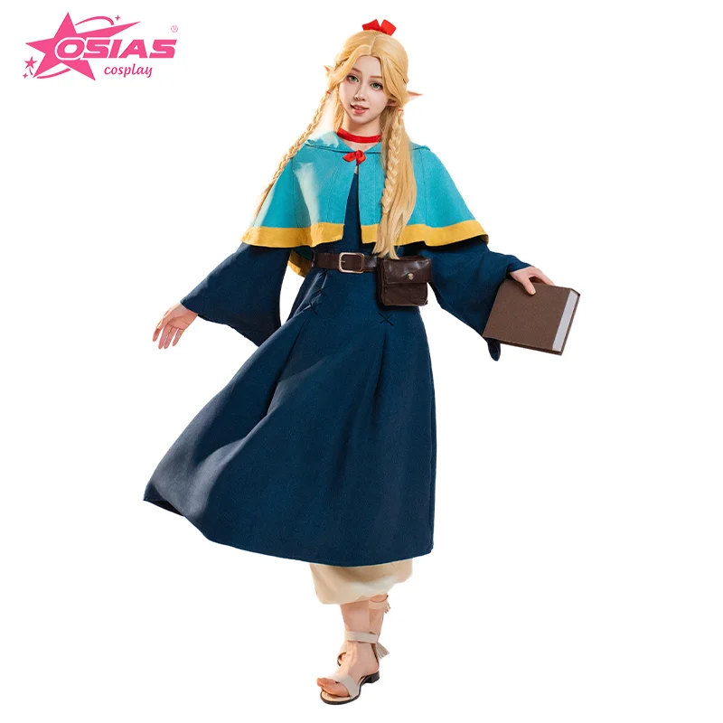 

OSIAS Marcille Donato Cosplay Costume Set Marcille Donato wig Marcille Donato shoes Delicious in Dungeon