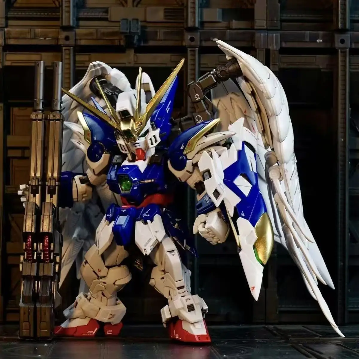 GL MODEL MGSD Wing Snow White  Xxxg-00ysw  Assembly Model Kit Wing Zero EW XXXG-00W0 Robot Action Figure Plastic Model Kits Toys image 5