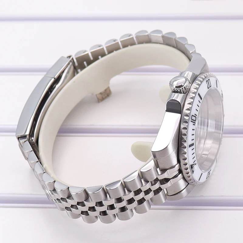 Fenya 40mm Uhrengehäuse 20mm 5-Glieder-Armband Saphirglas für Seiko NH35 NH36 NH38 NH34 ETA2824 Miyota 8215 Uhrwerk Submariner – Detail 8