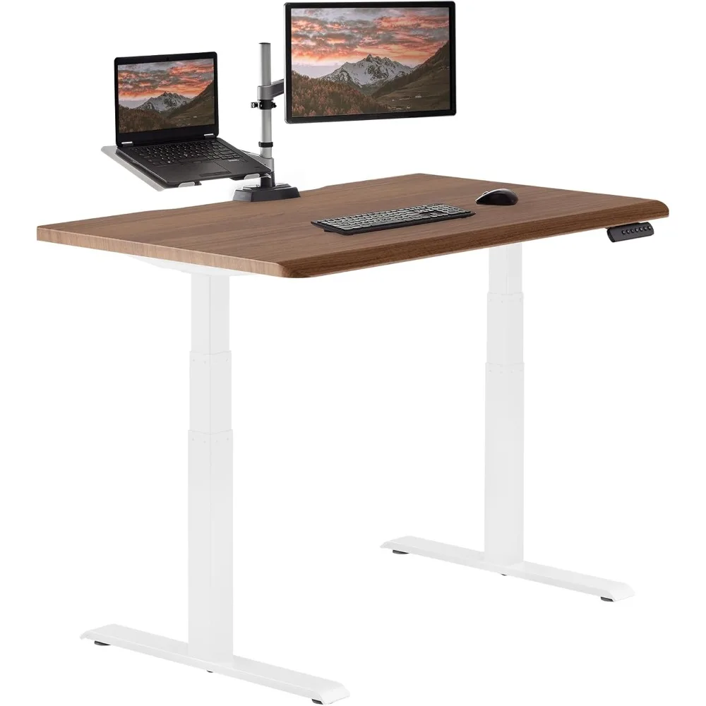

ComfortEdge Electric Height Adjustable Standing Desk - 48x30 desk Sit-Stand Desk for Home Office, Sloped Ergonomic Front Edge,
