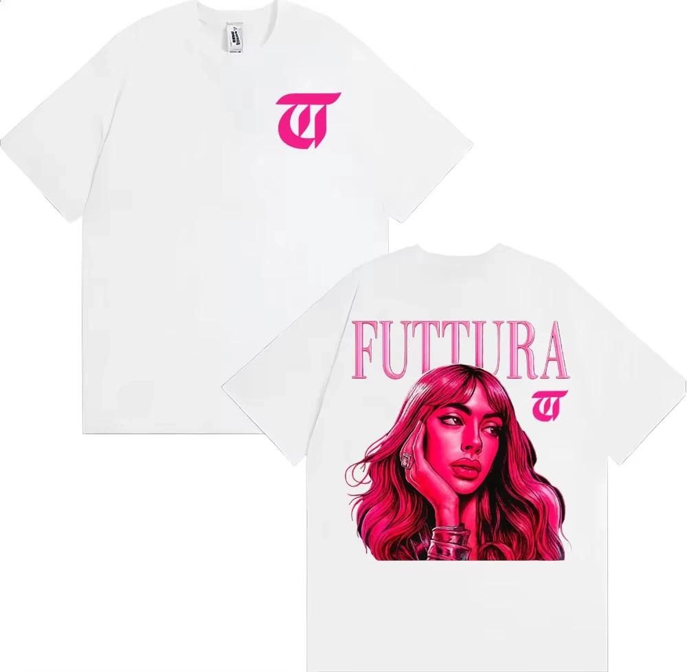 تي شيرت تيني ستوسيل فودركو ألبوم جولة 2025 تي شيرت للرجال والنساء ملابس هاراجوكو الجمالية تي شيرت عالي الجودة 100% قطن تي شيرت علوي #4