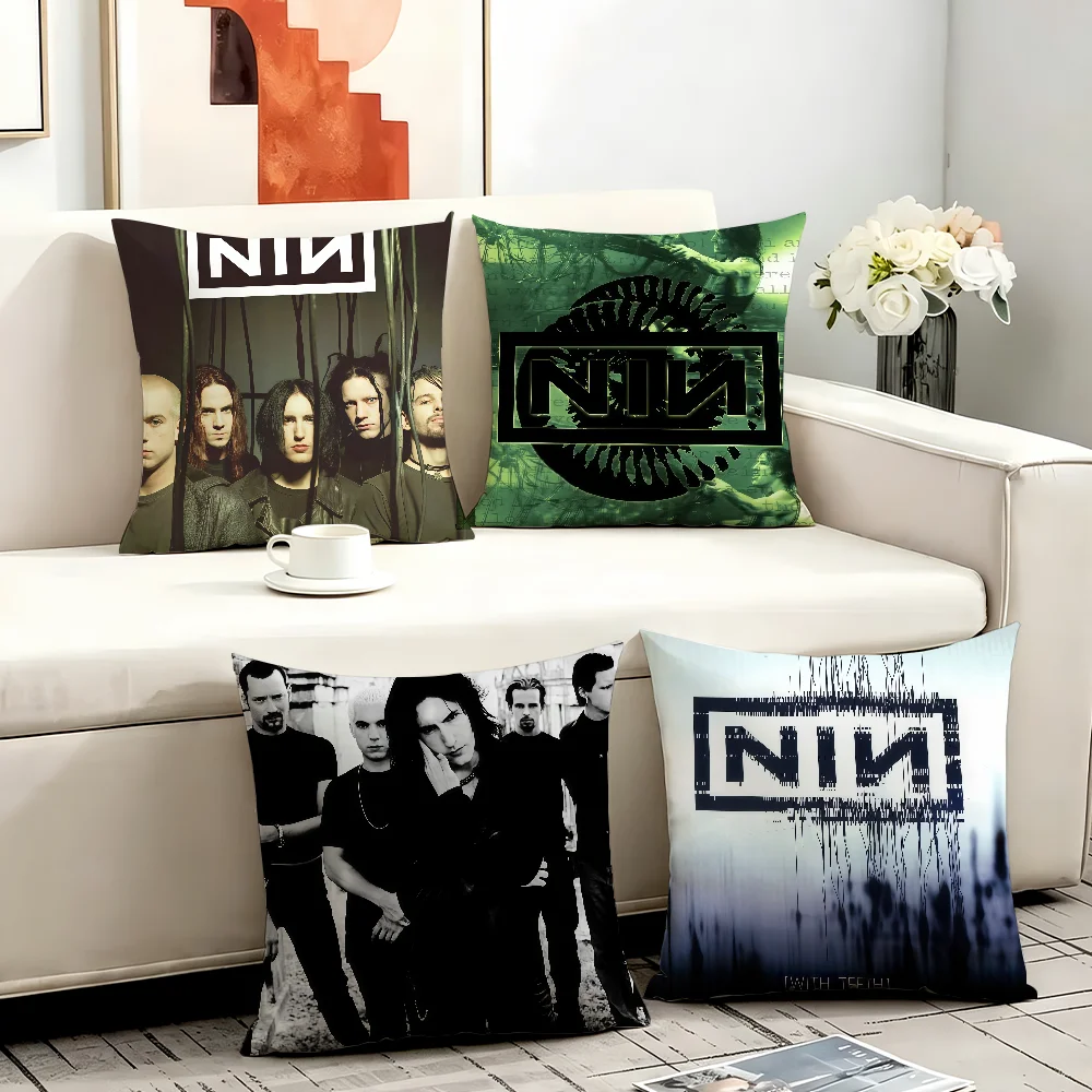 Band N-Nine Inch N-Nails cushion cover Comfortable Decorative For Bedroom Living room Dormitory Picnic and Holiday Decoration