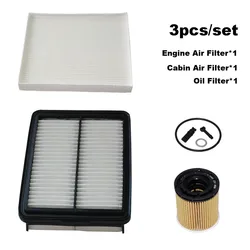 3pcs Filter Set For HYUNDAI LAFESTA LA FESTA SQ 1.5T 270T 2023 ELANTRA LINGDONG 2019 Engine Cabin A/C Air Oil Filter Accessories