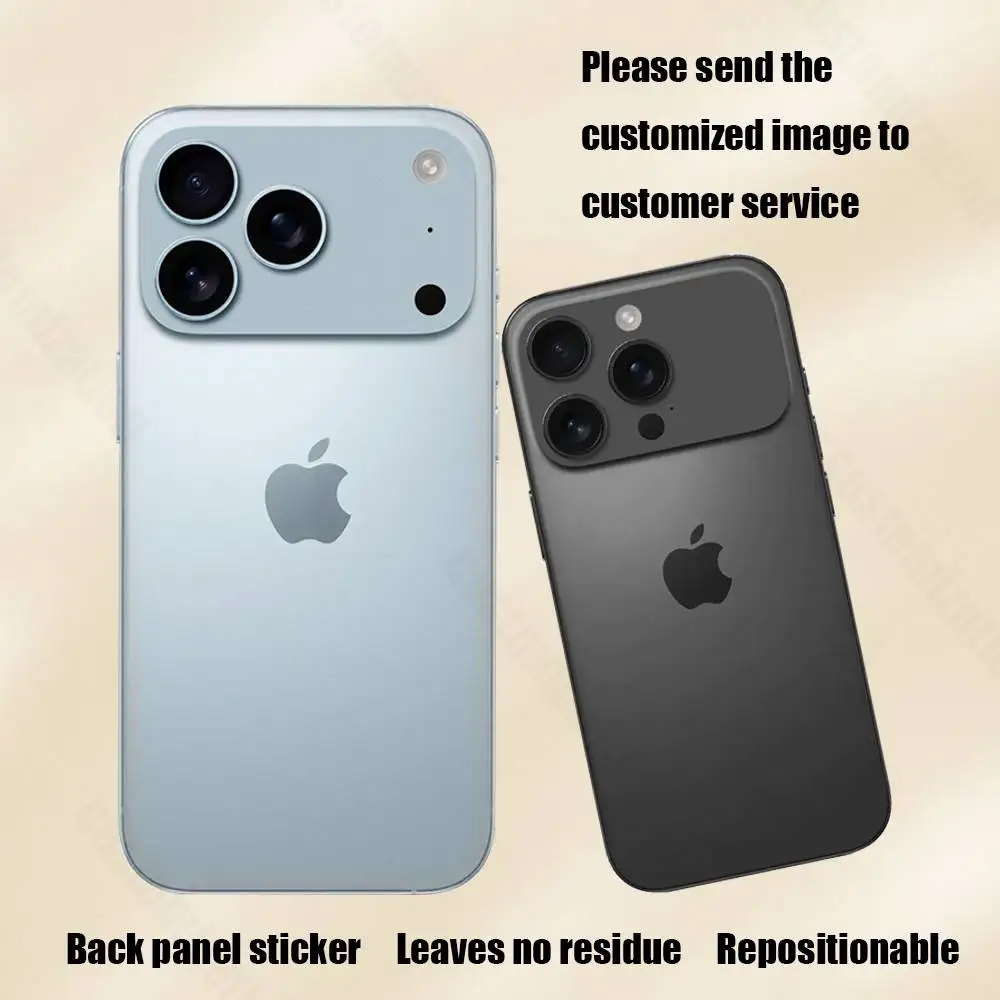 

DIY For IPhone 17 Pro ProMax Full Back Cover Decal Wrap Skin Rear Protective Sticker Film