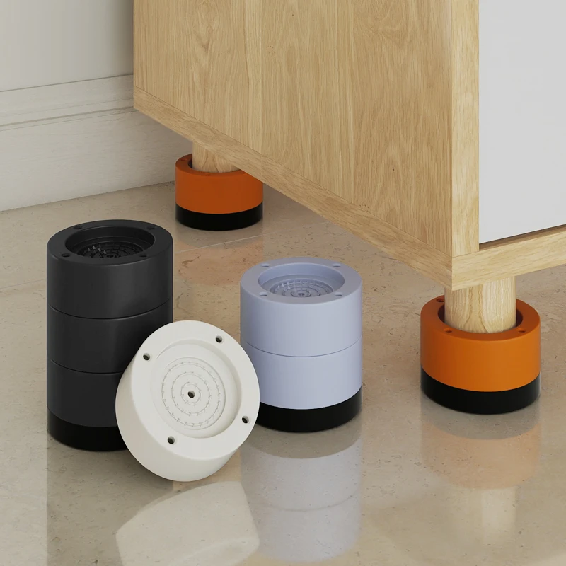 

Круглые регулируемые подставки для мебели с нескользящими силиконовыми накладками, бесшумные и защитные опоры для ножек столов и шкафов