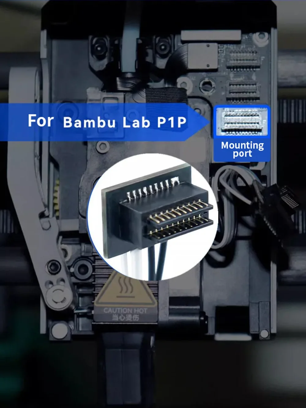 for Bambu Lab X1/X1C P1P/P1S A1 mini Hotend Heater Cartridge  Thermistor Ceramic Heating Plate  24V48W NTC 100K 3D Printer Parts