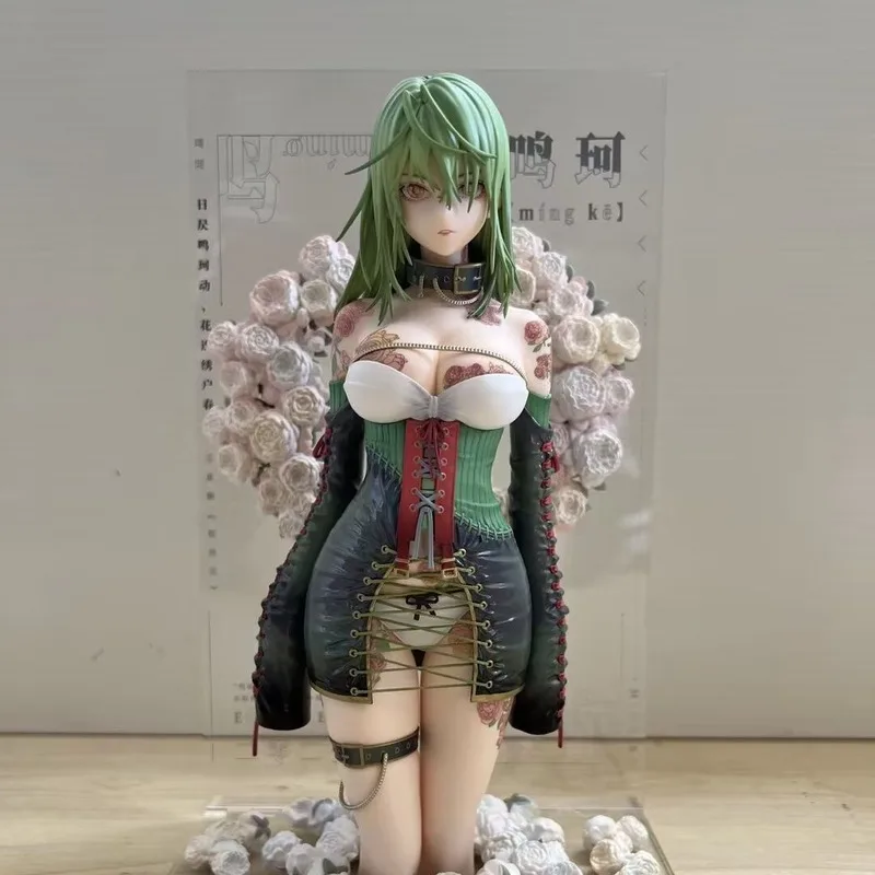 

Beautiful Girl Original Painting Rose Mingke Proportional Human Kneeling Model Anime Handmade Model Ornament