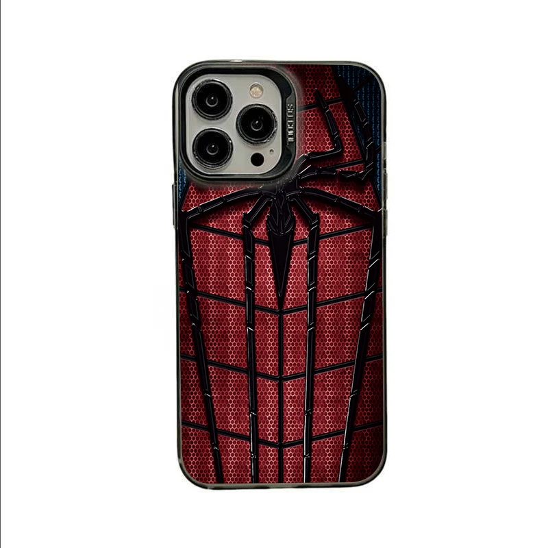 

Marvel Spider-man Phone Case For Iphone 16 15 14 Plus 13 12 11 Pro Max Cover Luxury Anti Drop Funda Cartoon Anime Cases Carcasa