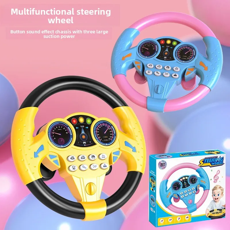 Baby Shining Simulatie Stuurwiel Speelgoed Kinderspeelgoed Kinderen Vroeg Onderwijs Copiloten Wandelwagen Stuurwiel Vocaal Speelgoed