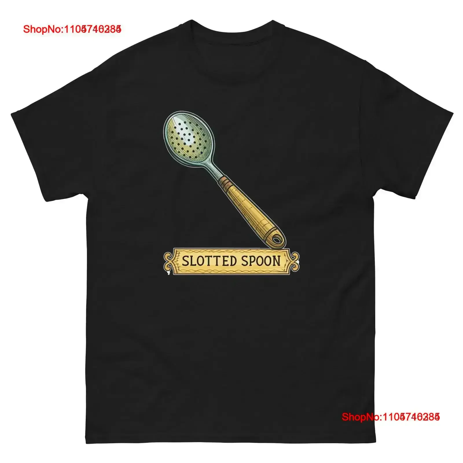 Slotted Spoon Kitchen Home Cooking Culinary Utensil T Shirt vintage Washed Top For Everyday Wear Breathable fashion Comfortable