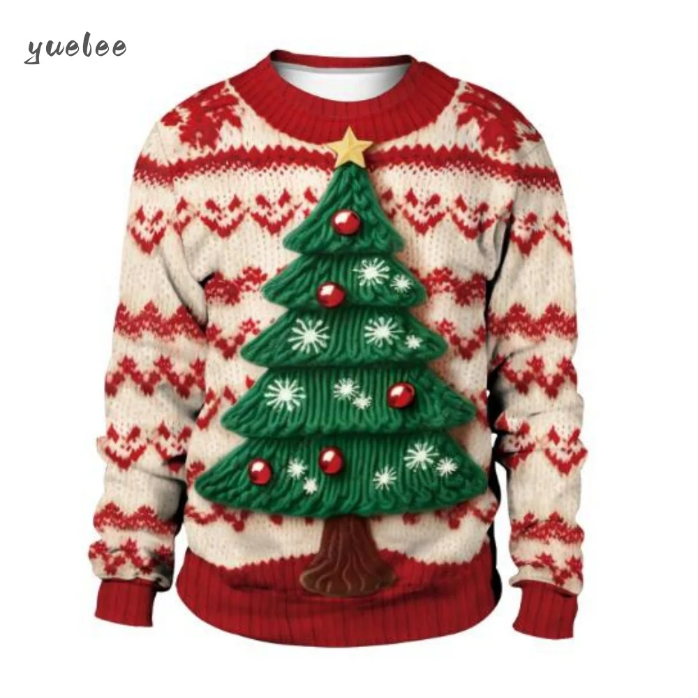

Ugly Christmas Sudaderas 3D Funny Printed Green Sweatshirt Party Christmas Sweatshirt Birthday 2026 Christmas Y2k Clothes Mans