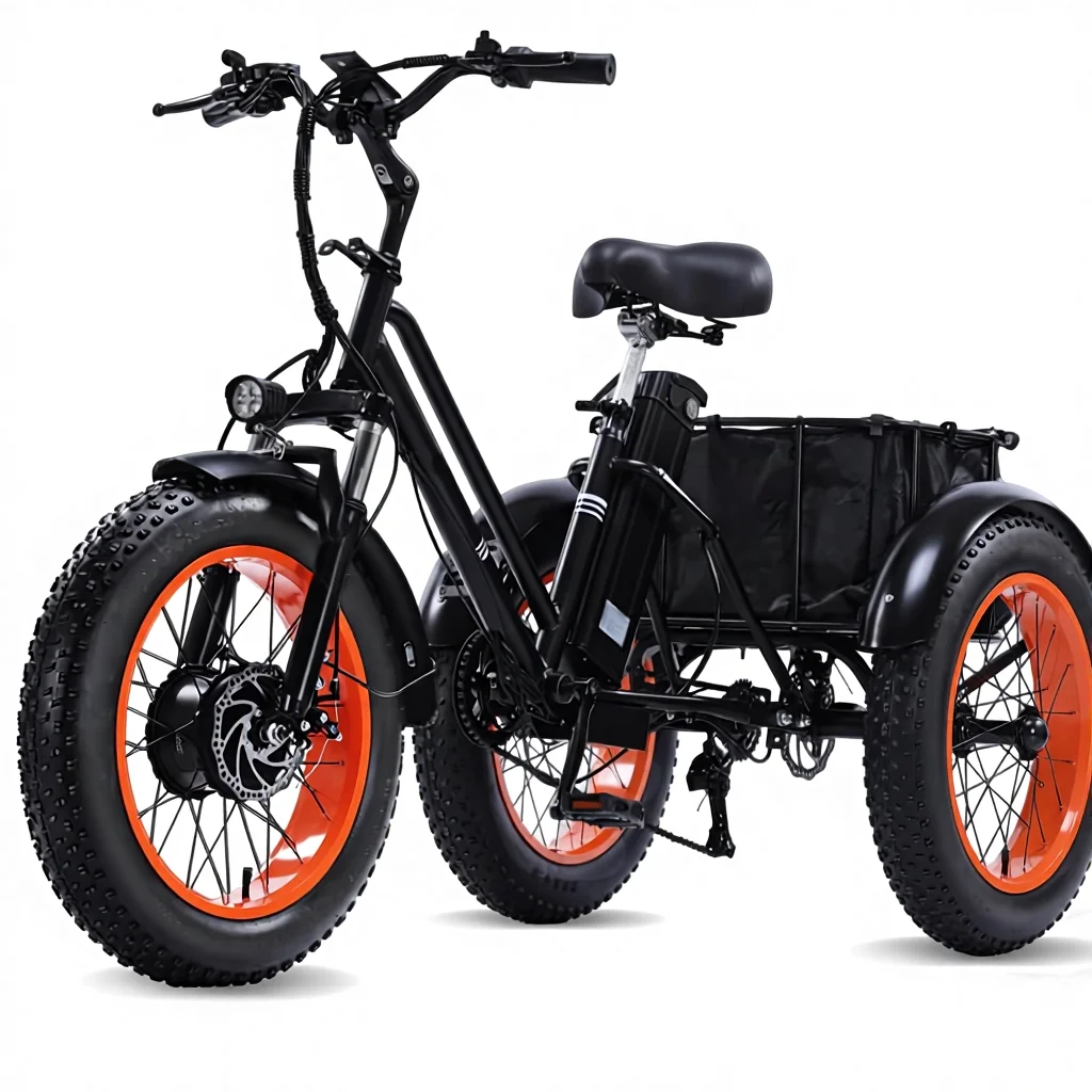 Electric Tricycle for Adults 500W/1000W 48V 15Ah Battery 20