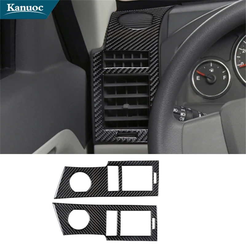 

Center Air Vent Panel Car Interior Decorative Accessories Carbon Fiber Stickers For Jeep Liberty 2008 2009 2010 2011 2012