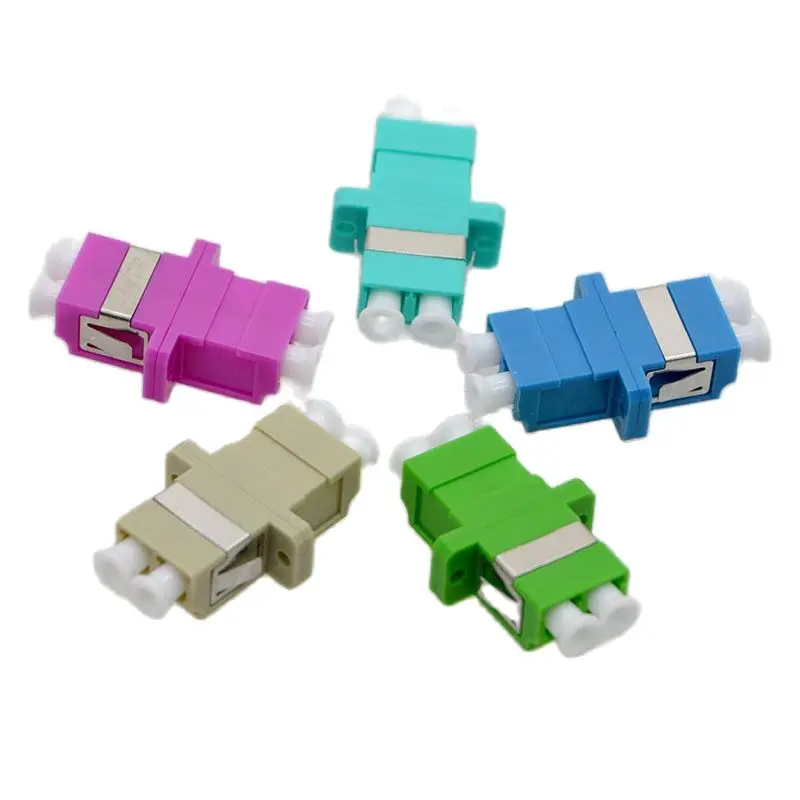 

GONGFENG 200pcs NEW Optical Fiber Connector Adapter Flange LC UPC/APC SingleMode Duplex Coupler Special Wholesale