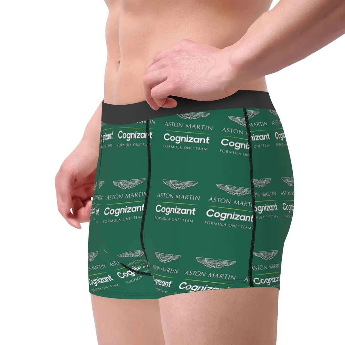 Astomartin Formule Logo Mannen Boxer Slip Onderbroek Zeer Ademend Top Kwaliteit Cadeau Idee