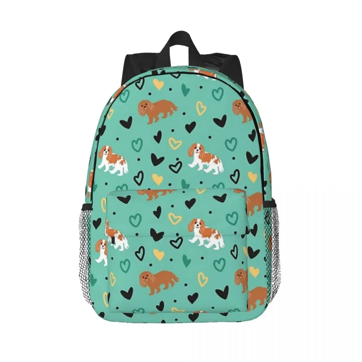 

Love Cavalier King Charles Spaniel - Ruby And Blenheim Backpack Teenager Bookbag Student School Bag Laptop Rucksack Shoulder Bag