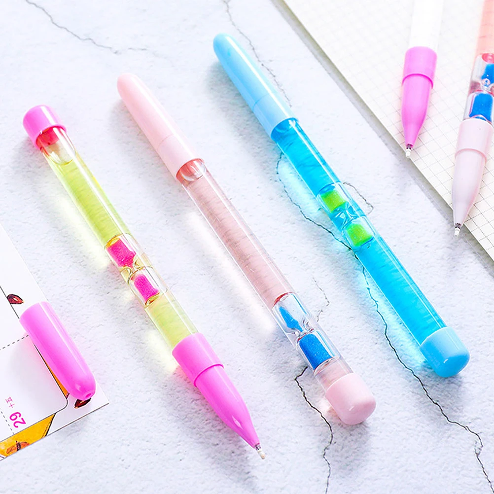 

8 Pcs Sign Pen Ink Pens Multicolored Stationery Quicksand Girl Writing