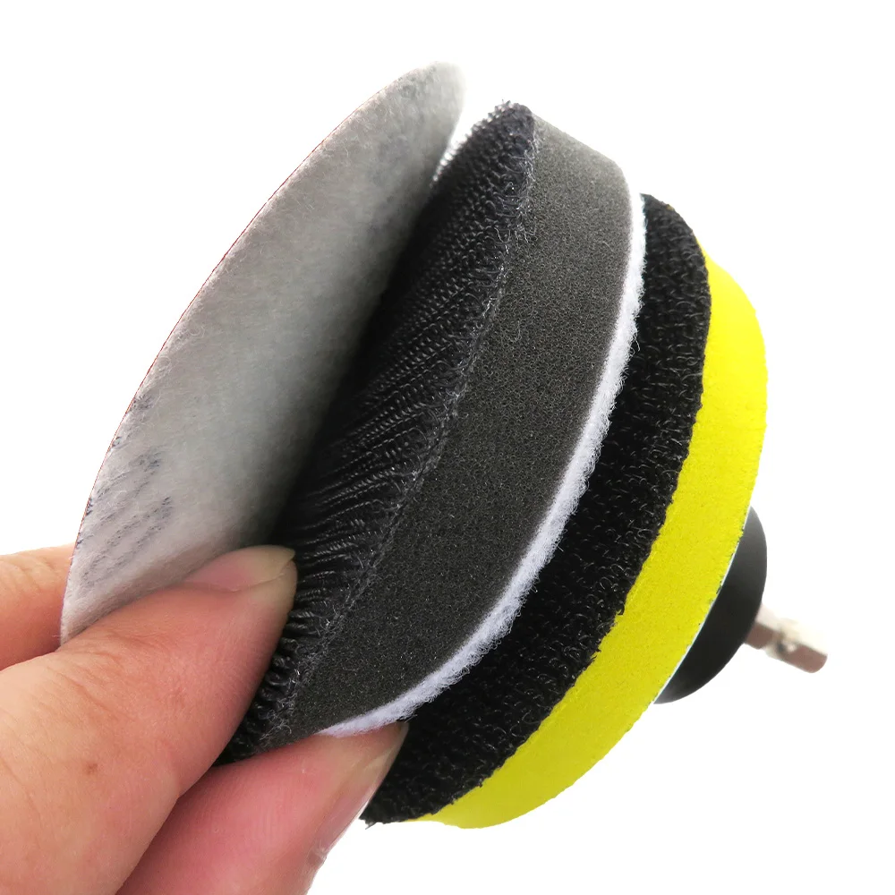 3 Inch Sanding Disc 800/1200/2000 Grit Sandpaper Pad Abrasive Hand Tools Set for Car Headlight Repair Restoration Wood Polishing