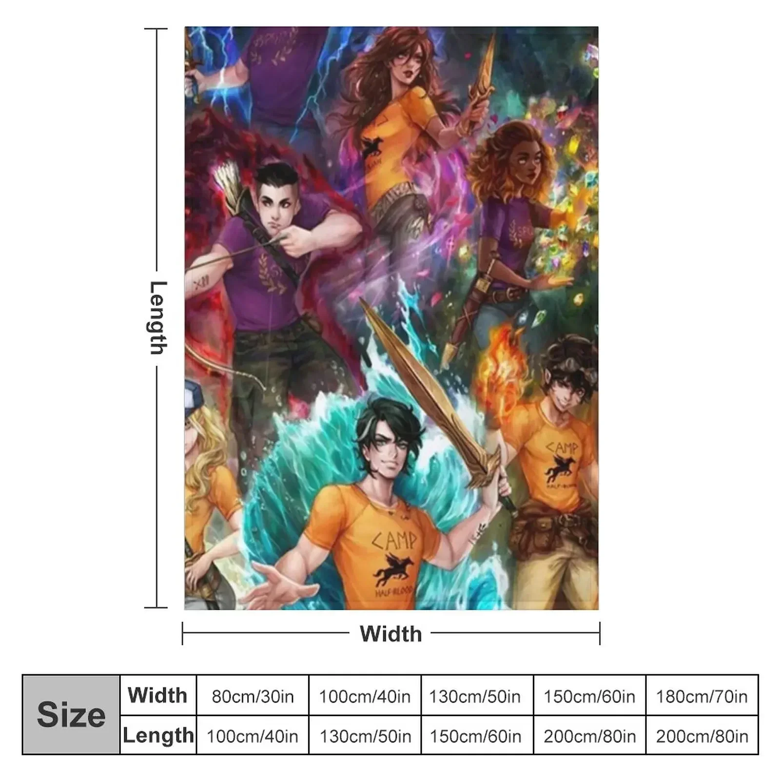 Heroes of Olympus Poster Throw Blanket Kid'S Beautifuls Winter beds Loose Blankets