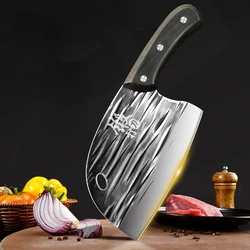 1pc Meat Cleaver For Meat Cutting, kitchen knife，Knife High Carbon Steel Hand Forged,  Household Knife For Kitchen