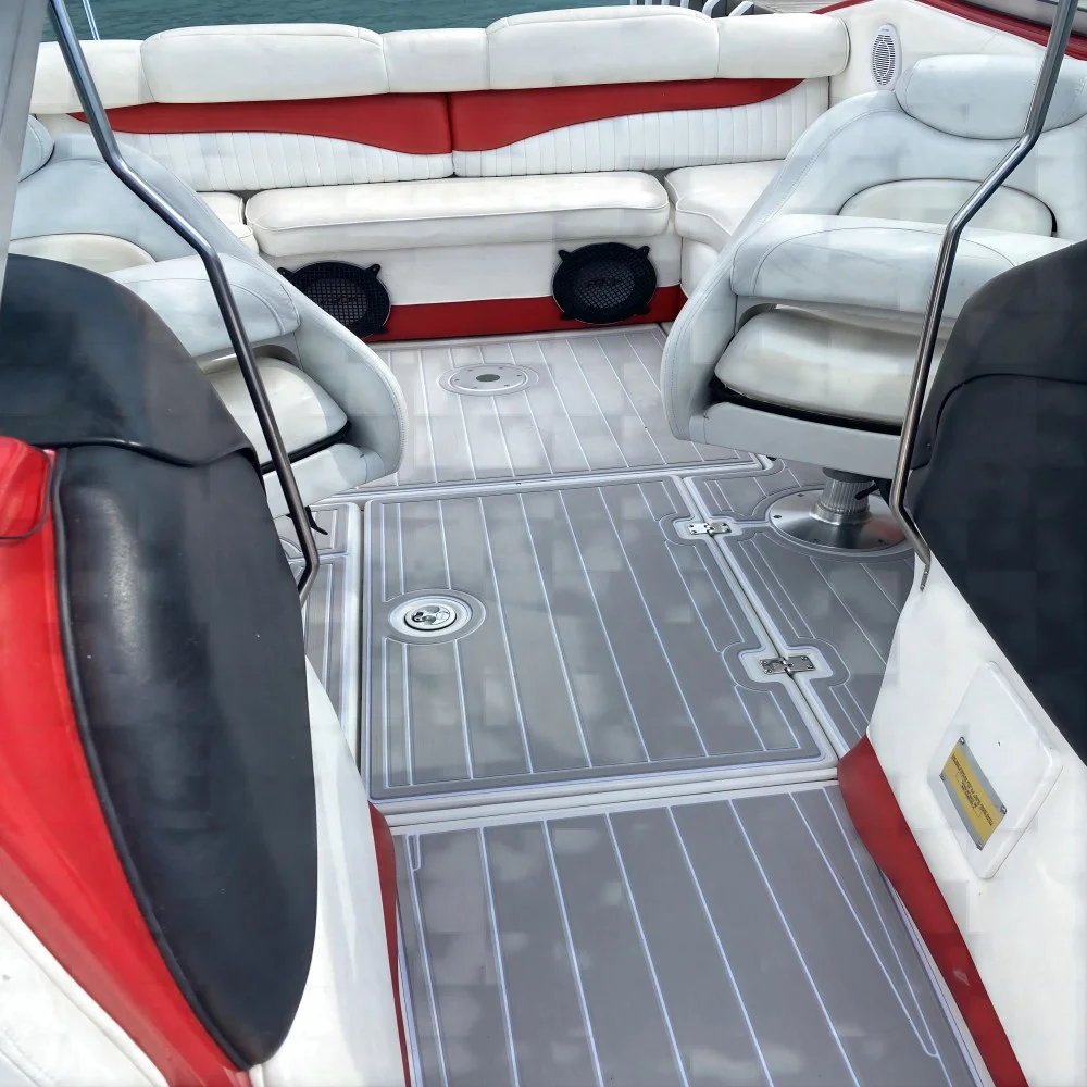 Swim Platform Cockpit Boat EVA Teak Floor Pad Mat For 2004 Crownline 225 LPX Limited