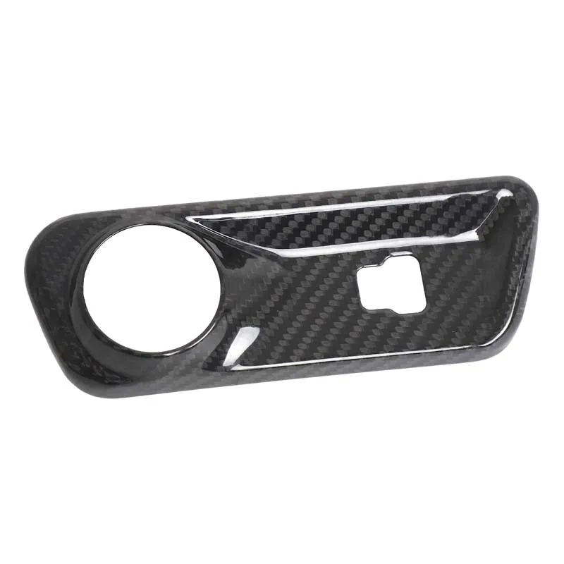 Real Carbon Fiber For Alfa Romeo Tonali 2022+ Car cigarette lighter panel decorative sticker car interior protection accessories