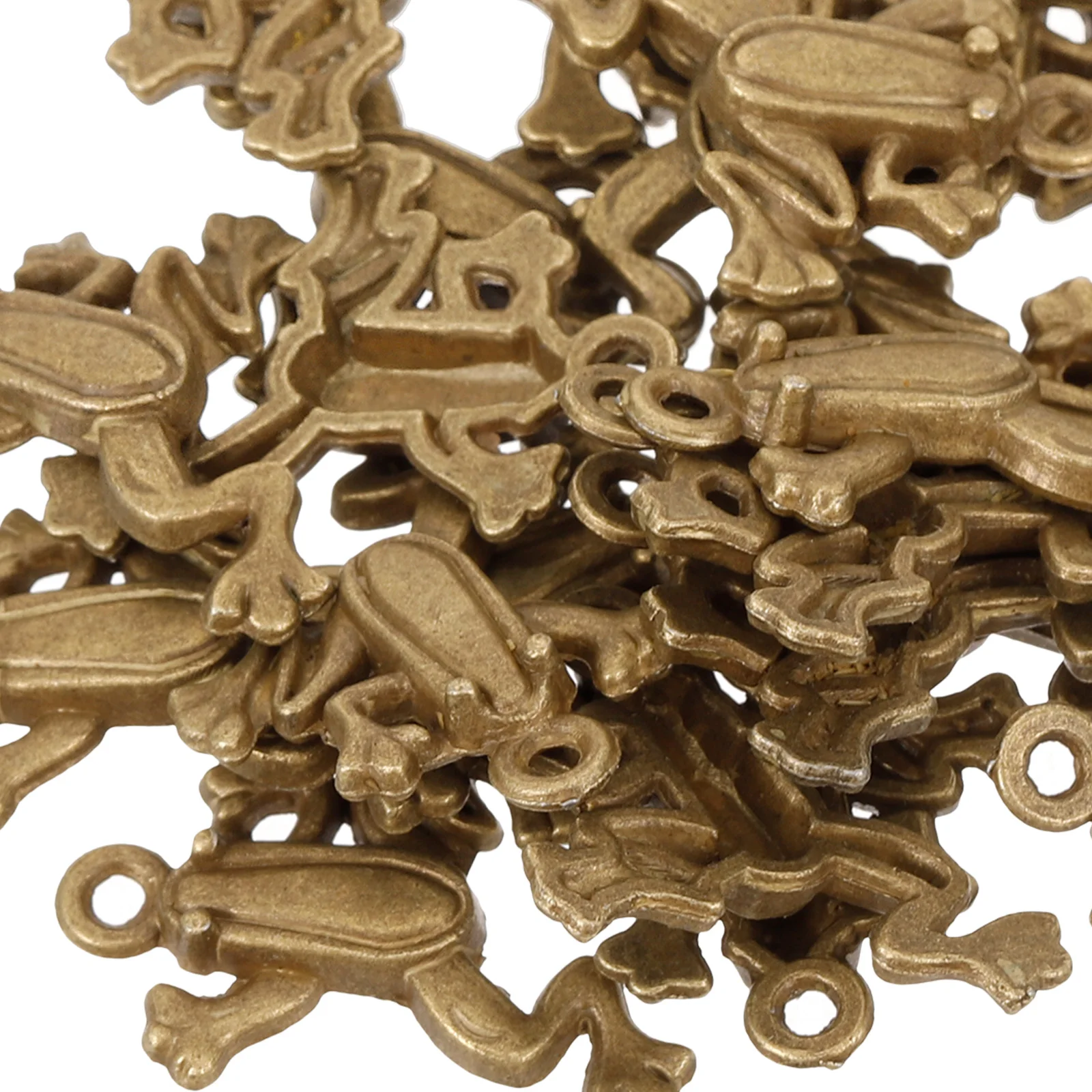 

50Pcs Frog Pendant Charm Metal Necklace DIY Craft Style Jewelry Gift Frog Charm Necklace Pendants Metal Charms