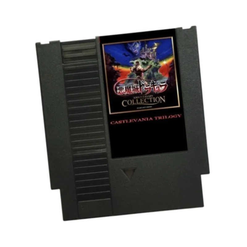 CASTLEVANIA I, II, III, V, 30TH, 1, 2, 3, 5 COLLECTION 48 in 1 Game Cartridge for NE Console 8 Bit 72 Pins Retro Video Game Card