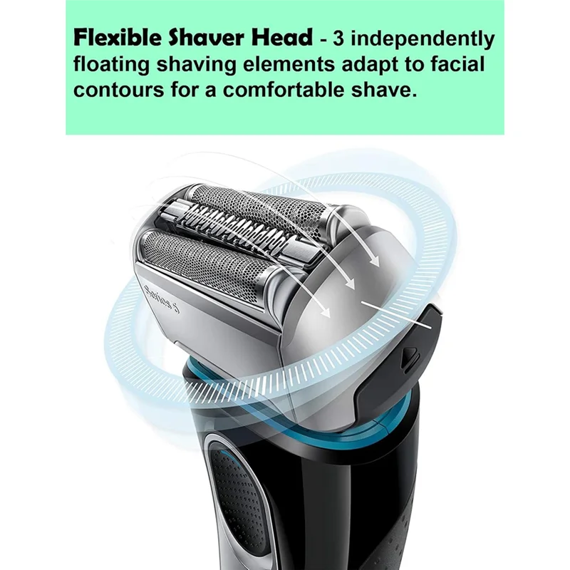 B99A-52S Shaver Head For Braun Electric Shaver S5 Wet And Dry Replacement Foil And Cutter 5190Cc 5090 5020