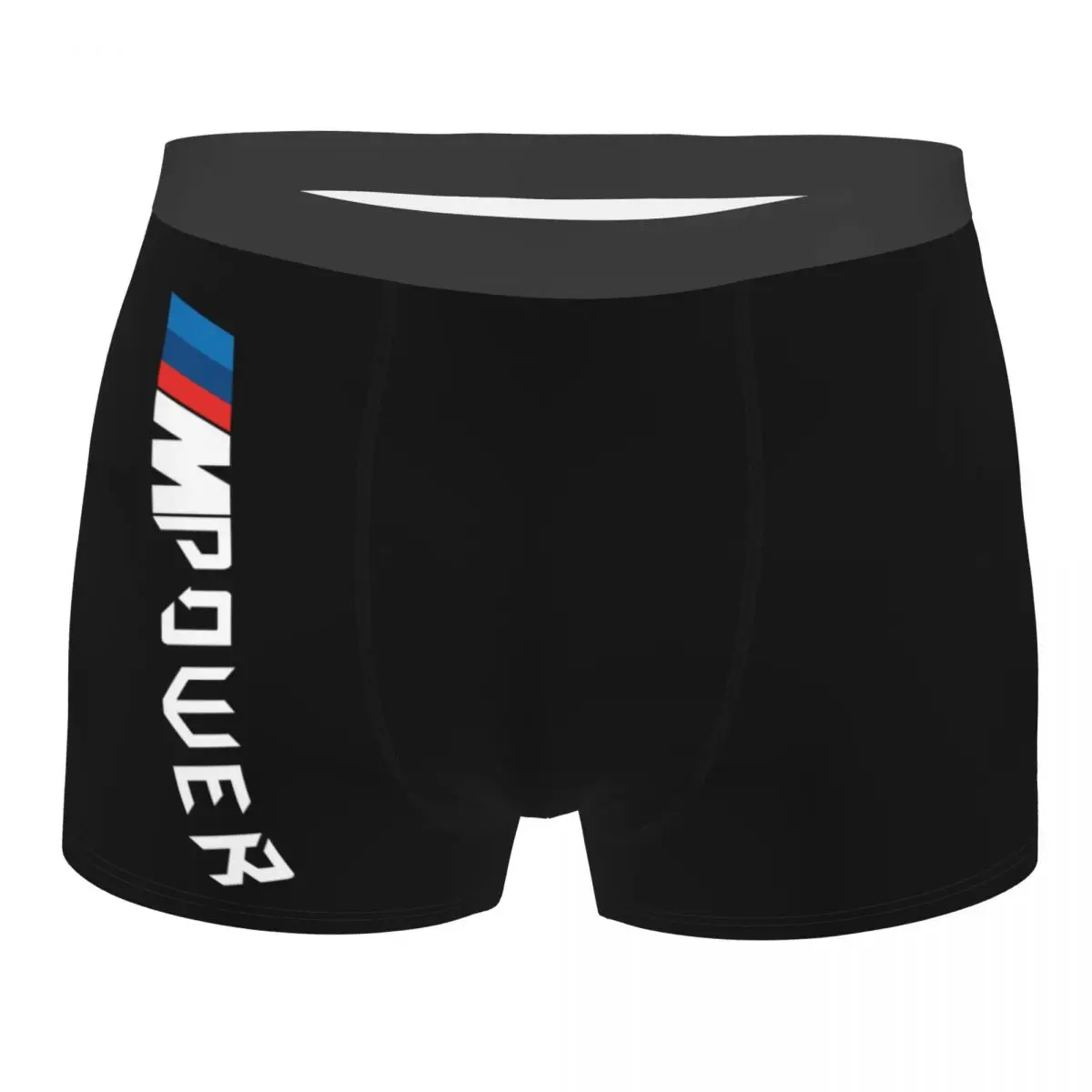 Custom Male Fashion M Powers Motor Sport Underwear Boxer Briefs Stretch Shorts Panties Underpants