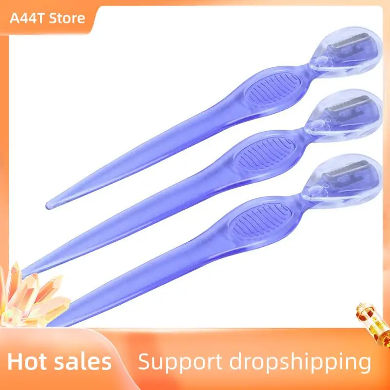 

A44T 10Pcs Eyebrow Trimmer Safe Hair Shaving Razors Small Size Blade Women Face Care Hair Removal Tools Makeup Shaver Knife