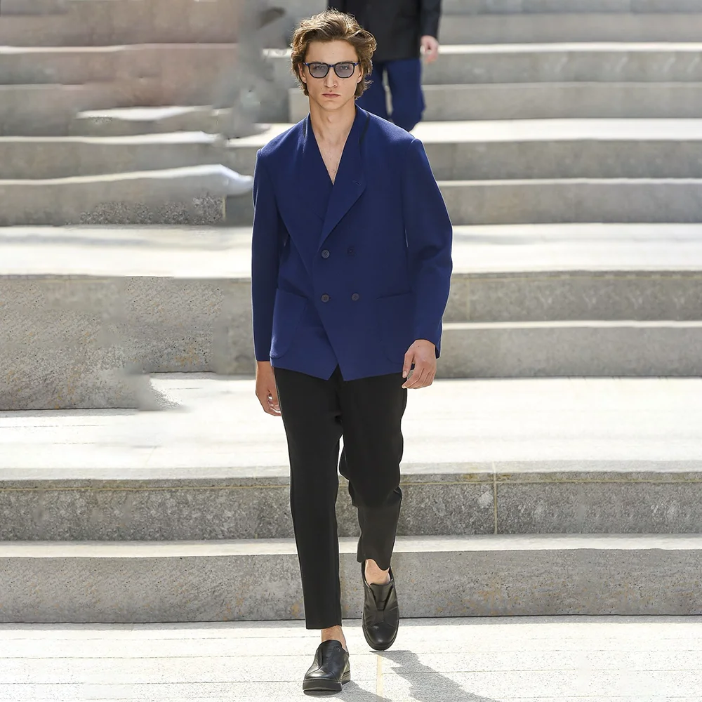 

Мужские костюмы 2025, комплект из 2 предметов, куртка, брюки, смокинг для ужина, костюм Homme, мужская официальная одежда