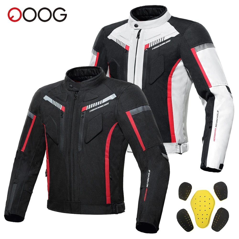 

Men's Motorcycle Jacket Wear-resistant Motorbike Jacket With 5pcs Protector Anti-Fall Motocross Racing Clothing Protection M-3XL