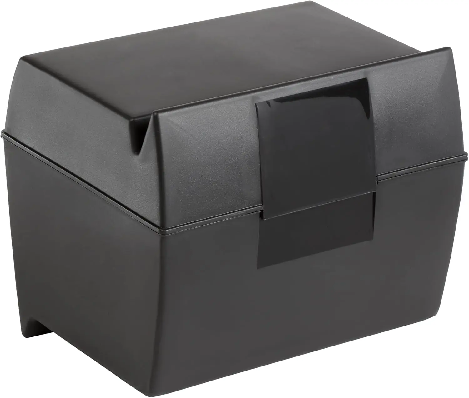 

Plastic Index Card Box, 5x8 Inches, 500 Card Capacity, Black