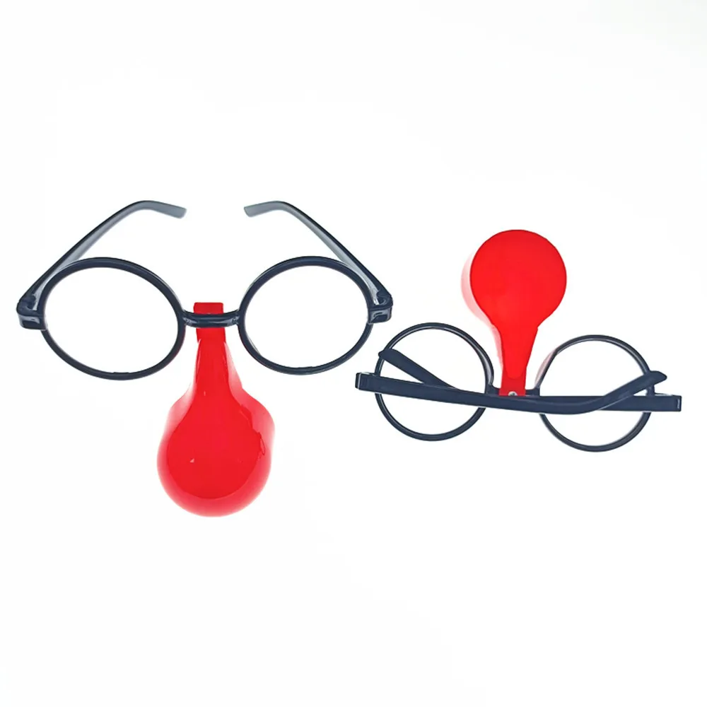 1Pc adulti bambini novità scherzo occhiali da Clown occhiali divertenti giocattoli Party gag scherzi accessorio Prop Kid Halloween oggetti di scena ingannevoli