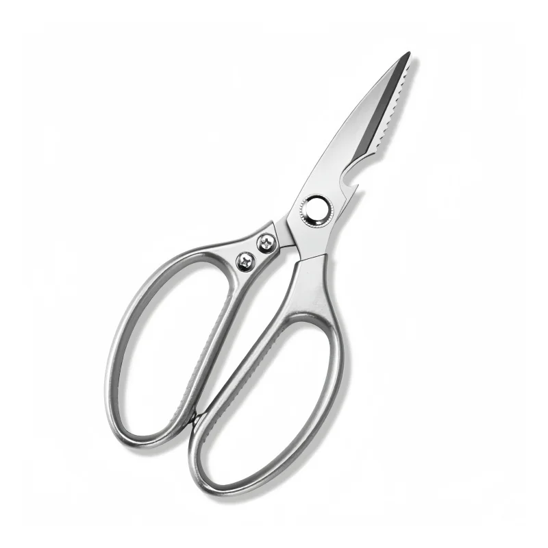 High-Quality SK5 Stainless Steel Multi-Purpose Kitchen Shears  Ideal for Fishing and Preparing Poultry