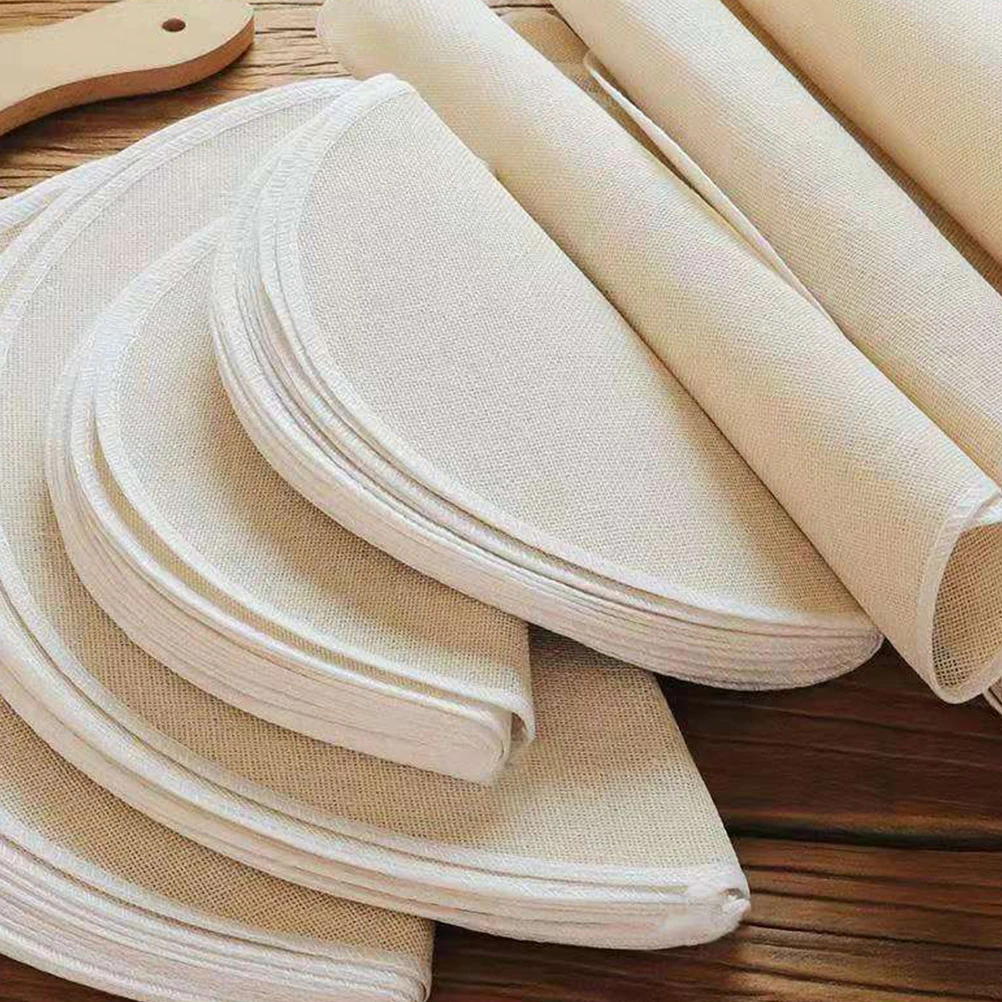 

10 Pcs Steamer Cloth Easy to Clean Pads Cheese Beige for Steamed Bun Auxiliary Supplies Steaming Tub