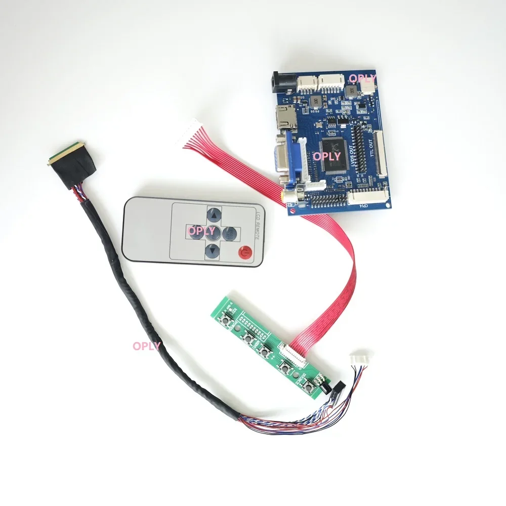 WLED VGA AV LCD Controller board Kit HDMI-Compatible 40Pin For B101AW02 B101AW03 Panel LVDS Display Monitor 10.1