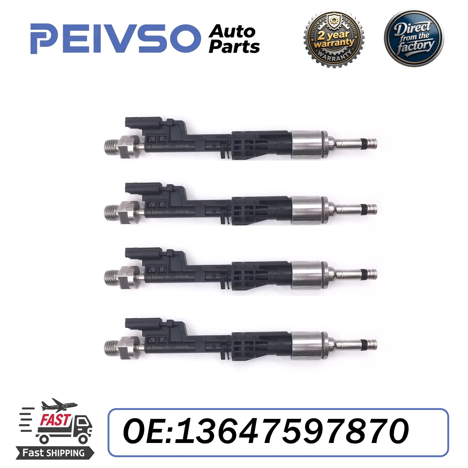 

1/4pcs GDI New Fuel Injectors 0261500109 0261 500 109 13647597870 7597870 Fit For BMW X1 X3 X5 X6 335i 535i 640i 740i