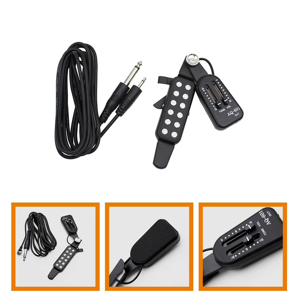 

Acoustic Guitar Pickup Sound Hole Transducer With Cable For Steel String Folk Classical Guitar Amplification Music