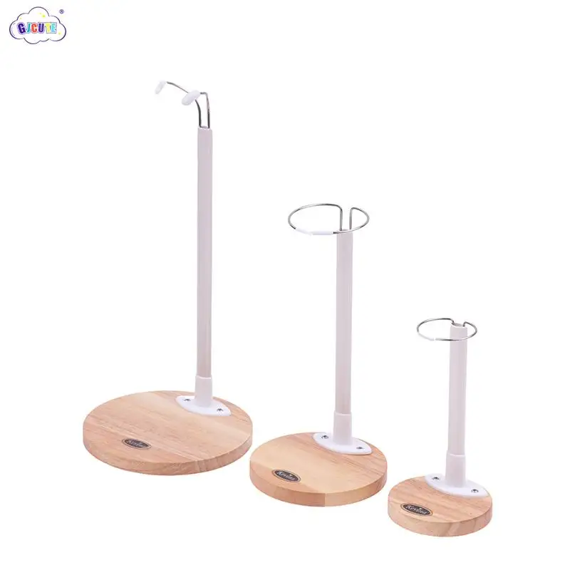 1Pcs Dolls Accessories 20-60cm Doll Stands Display Holder For Dolls Model Plastic Support Wooden Base Home Decoration