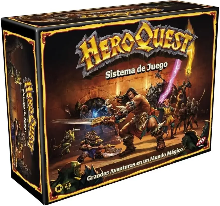 Gaming Avalon Hill - Sistema de Juego HeroQuest - Juego de Aventuras en Mazmorras para 2 a 5 Jugadores a Partir de 14 años