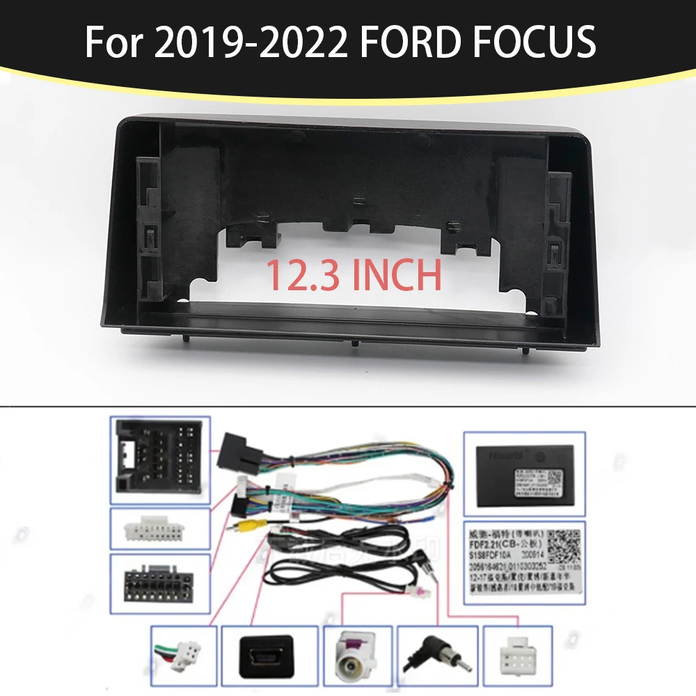 

12.3INCH For 2019-2022 FORD FOCUS Car Radio Installation DVD GPS Mp5 Plastic Fascia Panel Frame