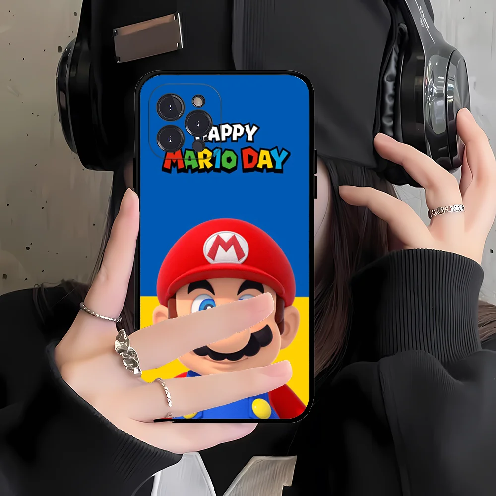 M-Mario B-Bros Game Phone Case For IPhone 16 15 14 11 12 13 Mini Pro XS Max Cover 6 7 8 Plus X Funda Shell